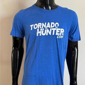 Blue Tornado Hunter Graphic T-Shirt